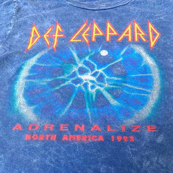 Vtg Kids Live Nation Def Leppard Short Sleeve shirt Large Adrenaline Tour - Picture 5 of 5